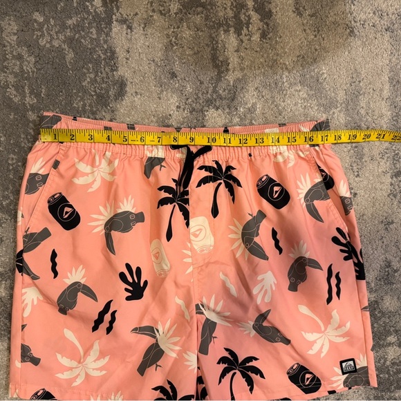 Reef Pink Patterned Swim Shorts - Picture 4 of 5